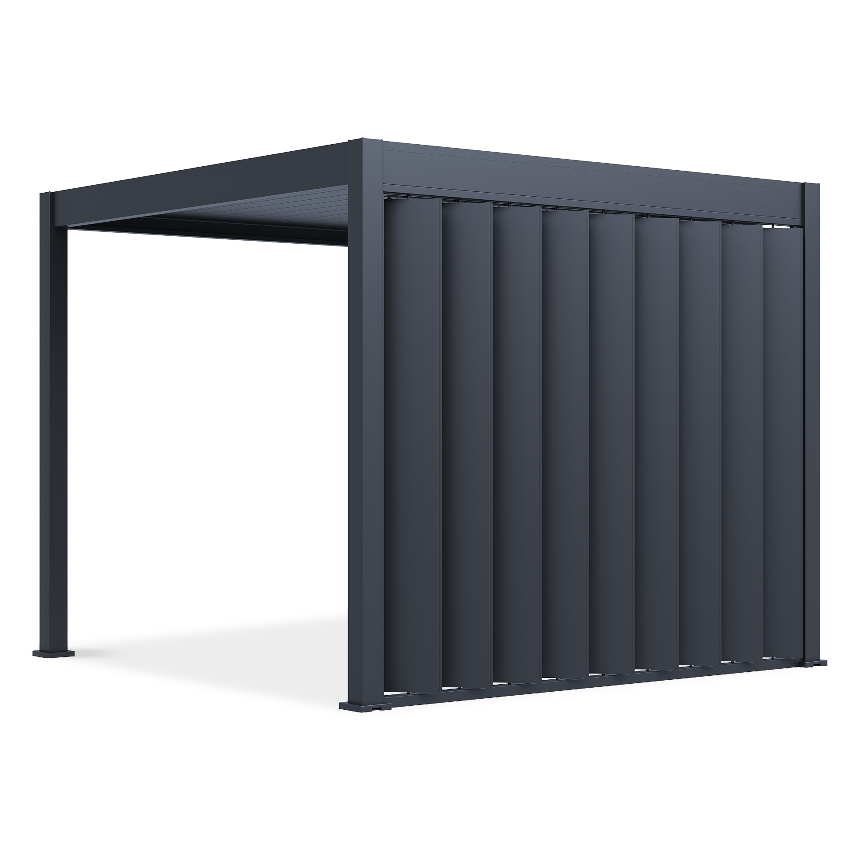 Nastavitelná panelová stěna pro pergolu ELEGANCE/DELUXE/FUSION 3m antracit - Gutroof