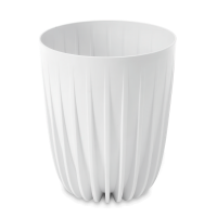 MIRA Eco recyklovaný 30cm dekorativní květináč bílý - LAMELA