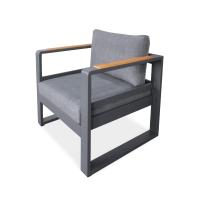 PANAMA Antracitové zahradní křeslo