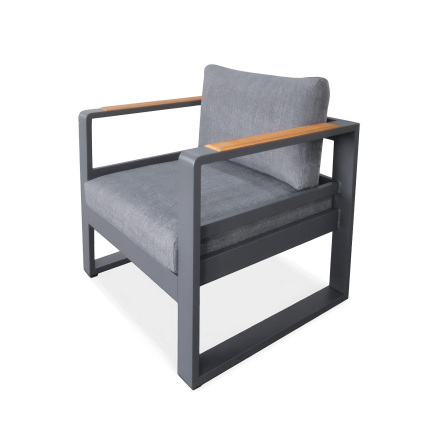 PANAMA Antracitové zahradní křeslo