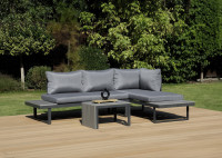 Modulární rohová skříňka TULIP světle šedá - FOCUS GARDEN