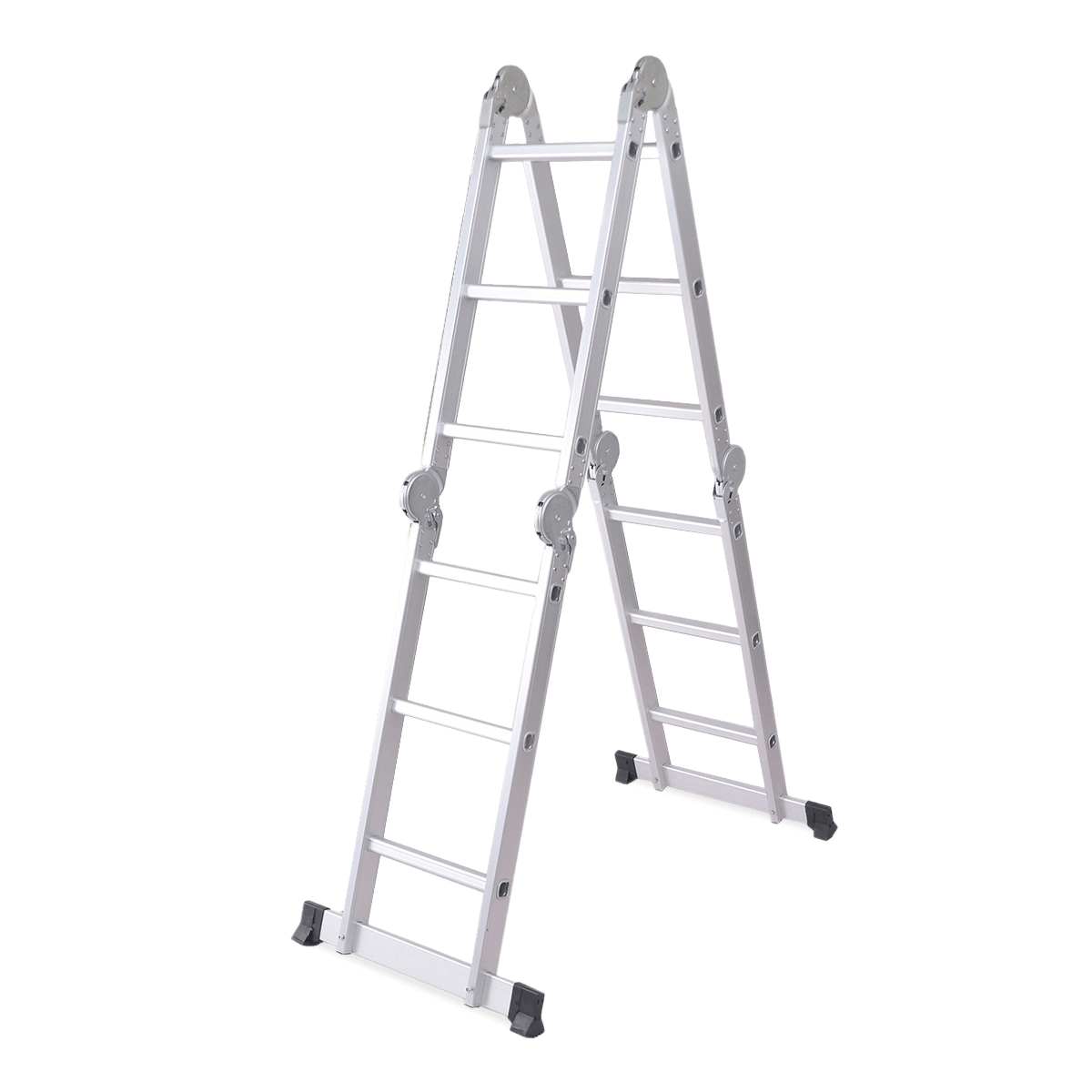 Wszystkie możliwe kombinacje rozłożenia i złożenia wielofunkcyjnej drabiny Hardmaister