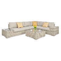 Rohová skříňka Technorattan AVOCADO Beige