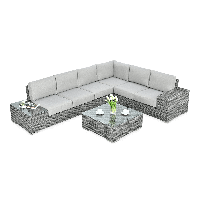 Rohová skříňka Technorattan AVOCADO Dark Grey