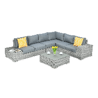 Technorattan rohová skříň AVOCADO STONE Stone Grey