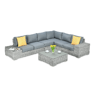 Technorattan rohová skříň AVOCADO STONE Stone Grey