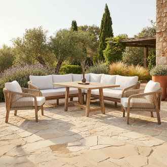 Zahradní roh z akátového dřeva MARIGOLD dining - FURRORE