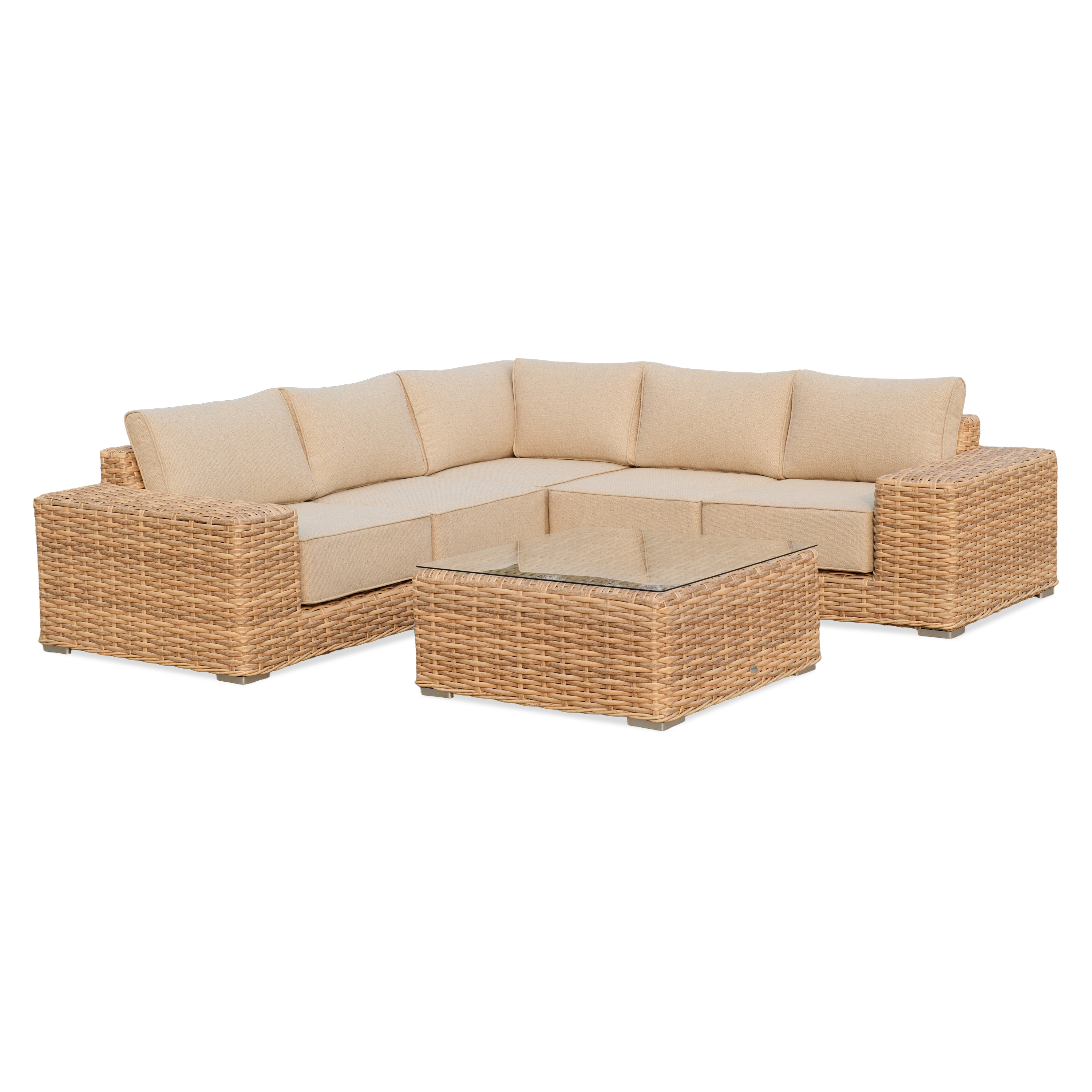 VEGA CAFFE Béžový technorattanový zahradní koutek - FURRORE