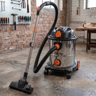 Kompaktní dílenský vysavač na mokré a suché vysávání o objemu 20 l - HardMaister