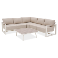 Rohová sedací souprava STELVIO CAFFE Beige - FURRORE