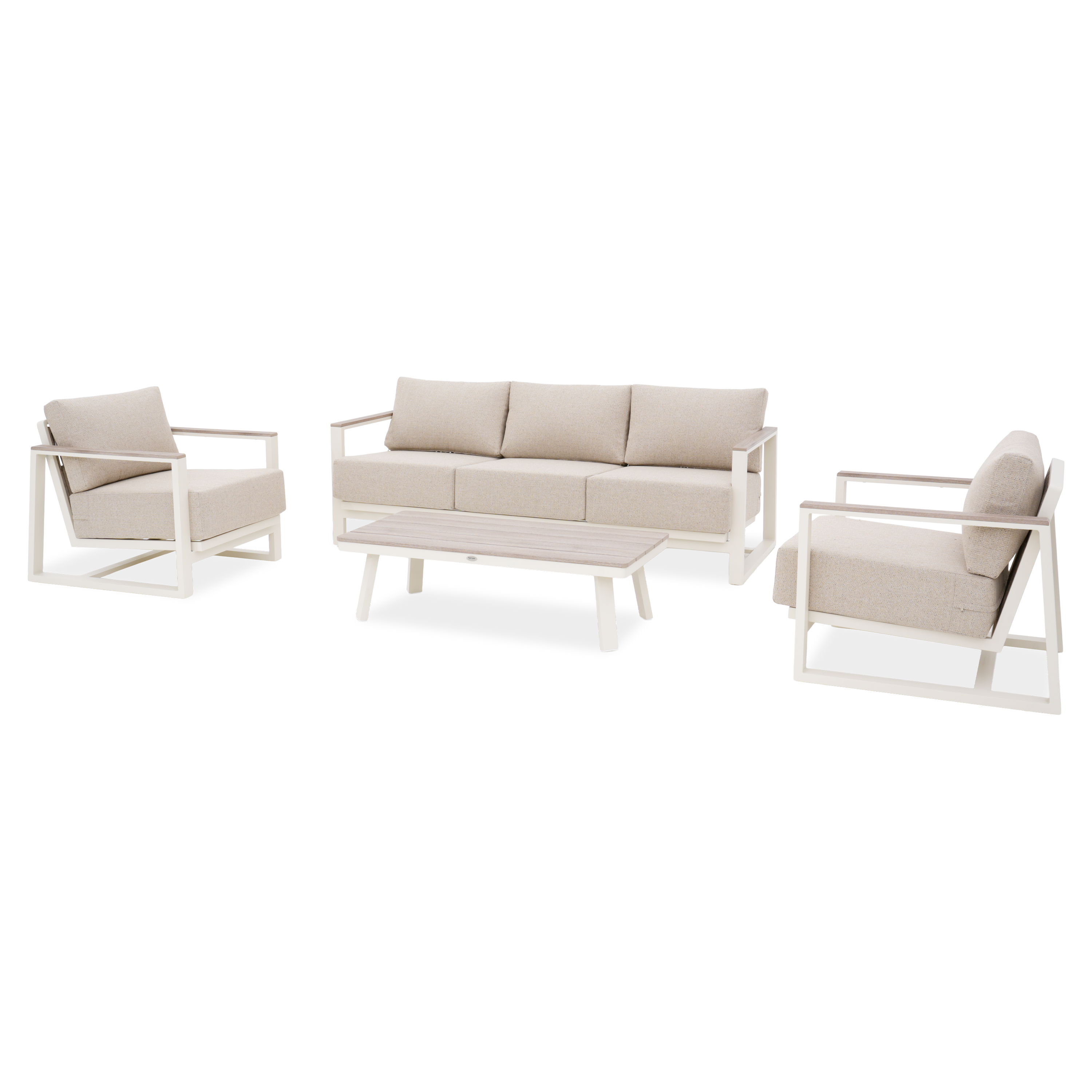 Zahradní set z hliníku EVORA CAFFE Beige - FURRORE