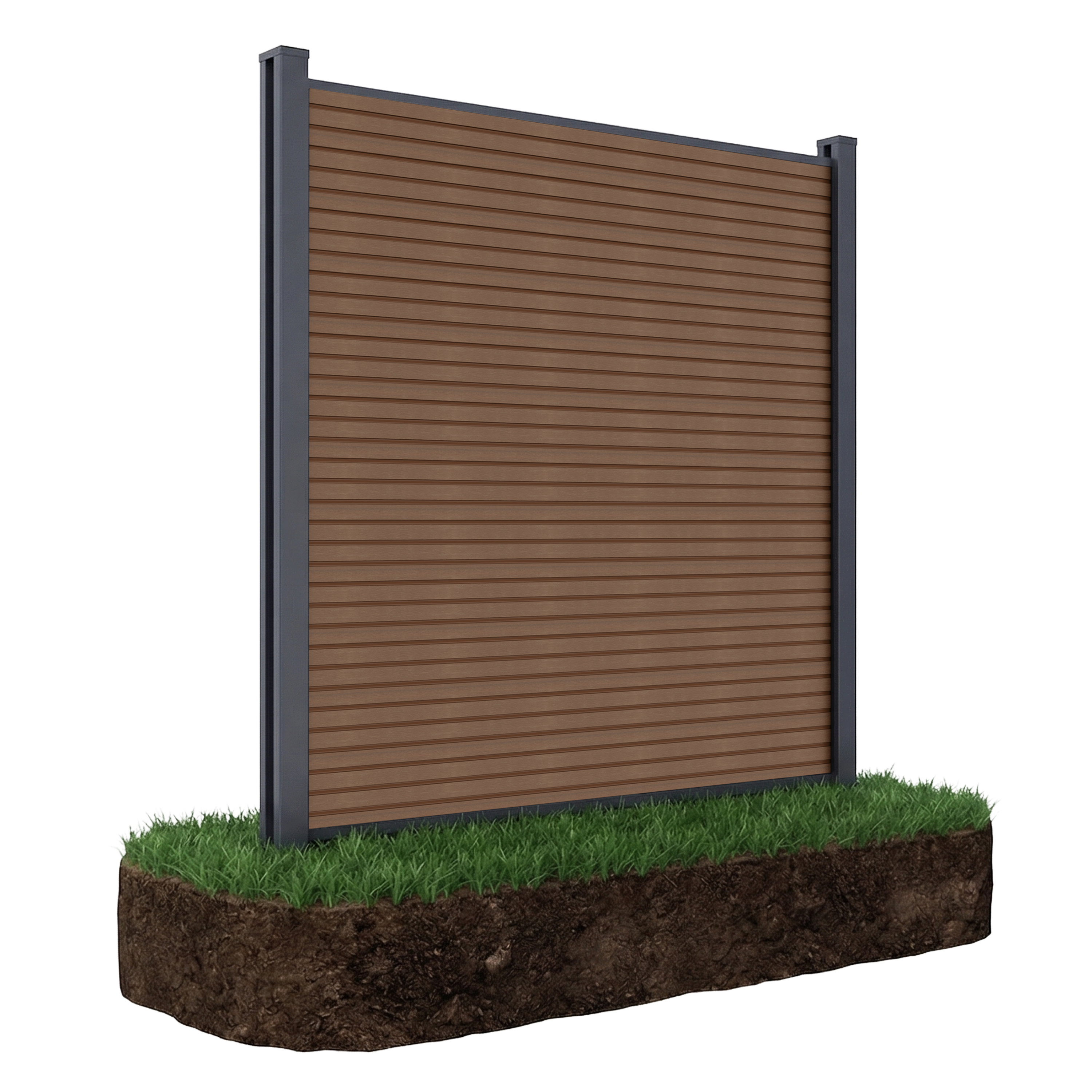 Zahradní panel pro měkký terén 1,8 m CITY Teak - Gutroof
