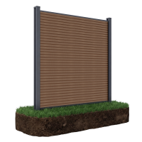Zahradní panel pro měkký terén 1,8 m CITY Teak - Gutroof