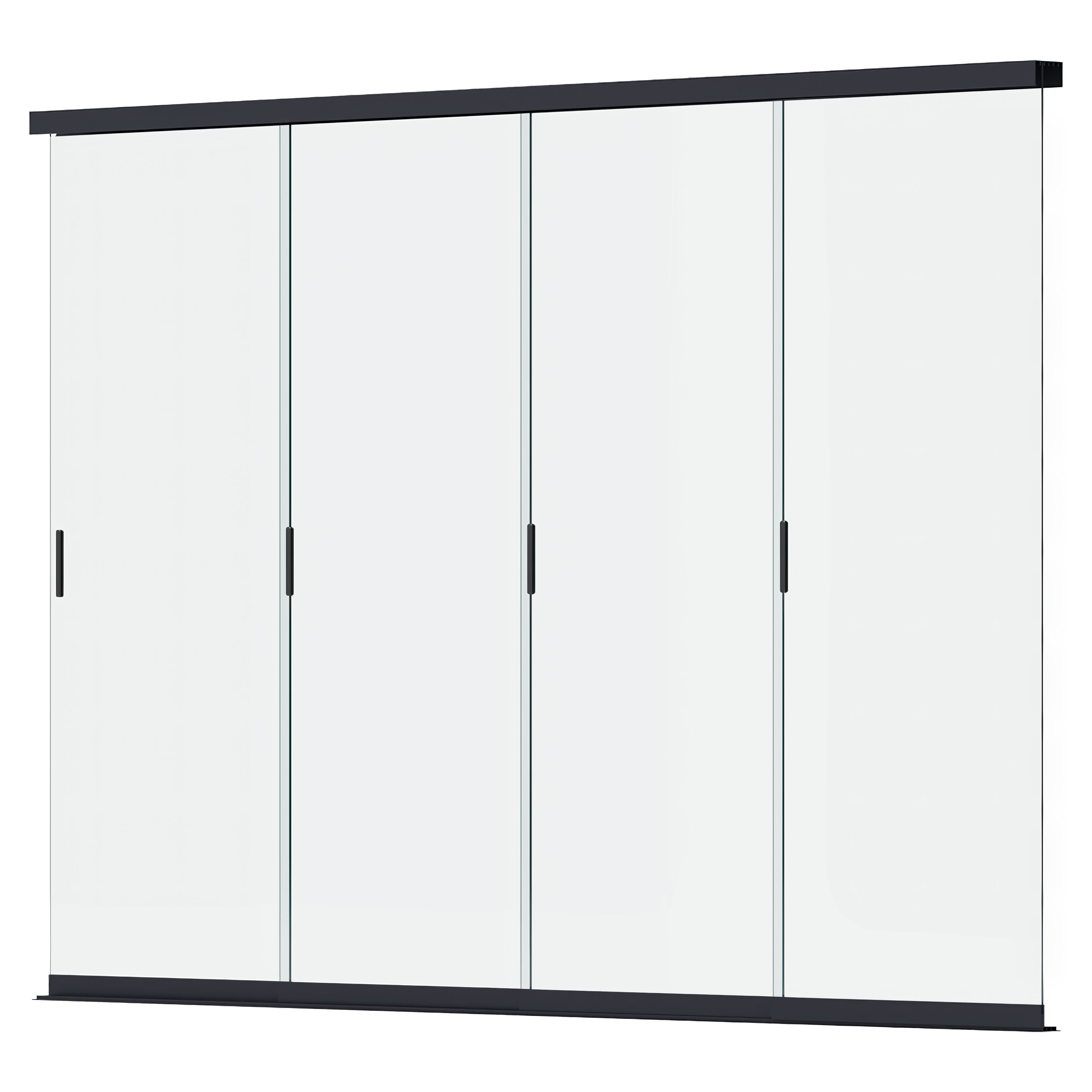 Posuvný skleněný panel k pergole ELEGANCE/DELUXE/FUSION 3,6m Anthracite - Gutroof
