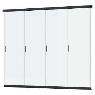 Posuvný skleněný panel k pergole ELEGANCE/DELUXE/FUSION 3,6m Anthracite - Gutroof