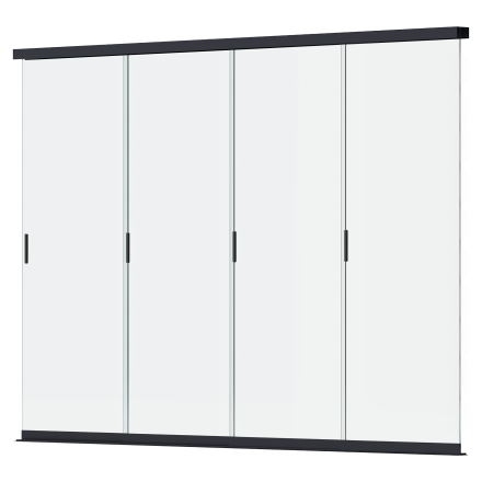 Posuvný skleněný panel k pergole ELEGANCE/DELUXE/FUSION 3,6m Anthracite - Gutroof