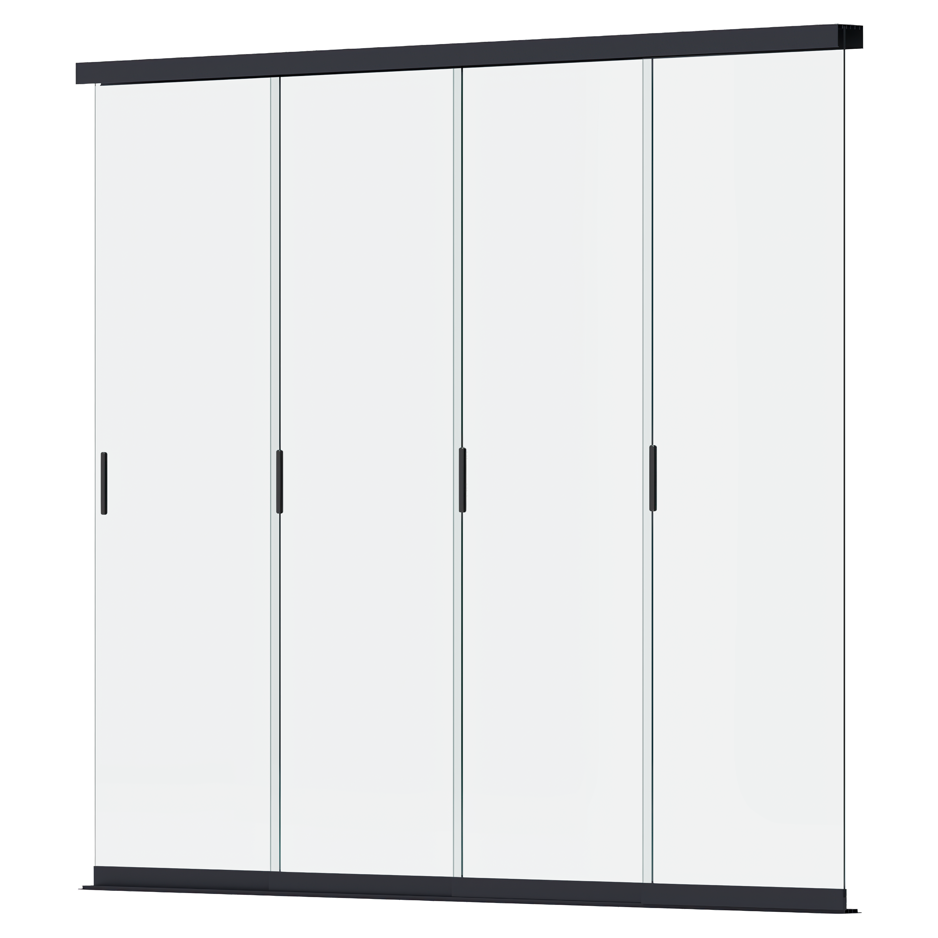 Posuvný skleněný panel pro pergolu ELEGANCE/DELUXE/FUSION 3m Antracit - Gutroof
