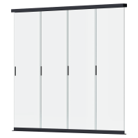 Posuvný skleněný panel pro pergolu ELEGANCE/DELUXE/FUSION 3m Antracit - Gutroof