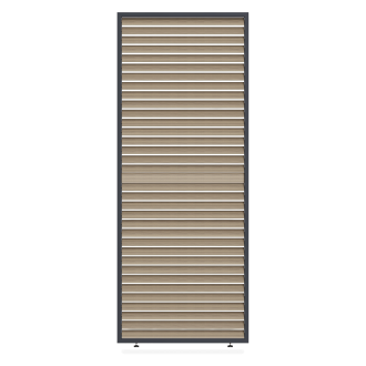 Lamellenpanel na pergolu poziomy, nastavitelný ELEGANCE/DELUXE/FUSION, 1 m, Woodgrain - Gutroof