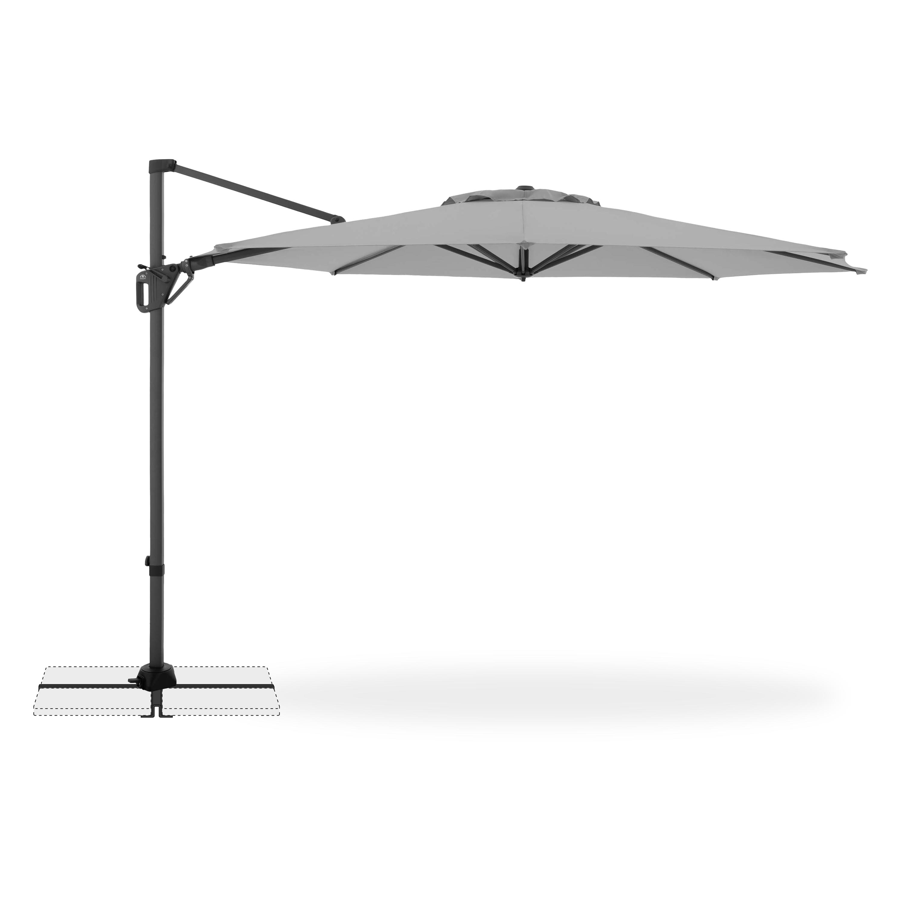 Zahradní slunečník LIFE 310 SIDE Světle šedý - Doppler