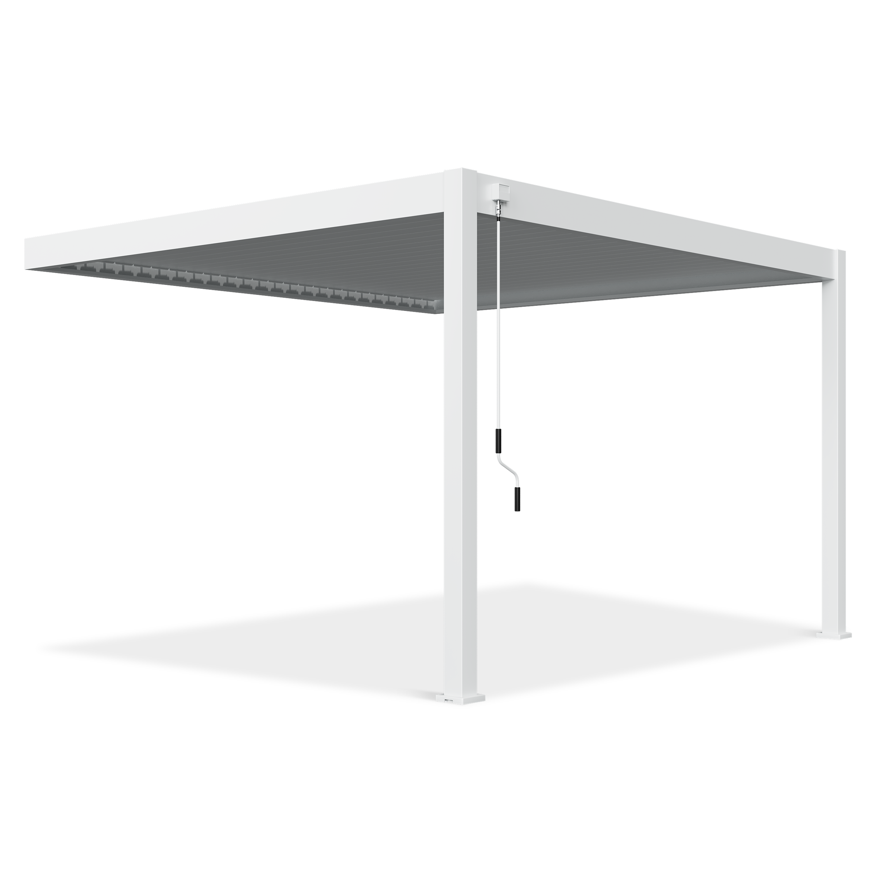 Hliníková pergola DELUXE Wall 3,6x4 White - Gutroof