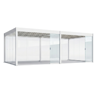Skleněný posuvný panel k pergole ELEGANCE/DELUXE/FUSION 3,6m Bílá - Gutroof