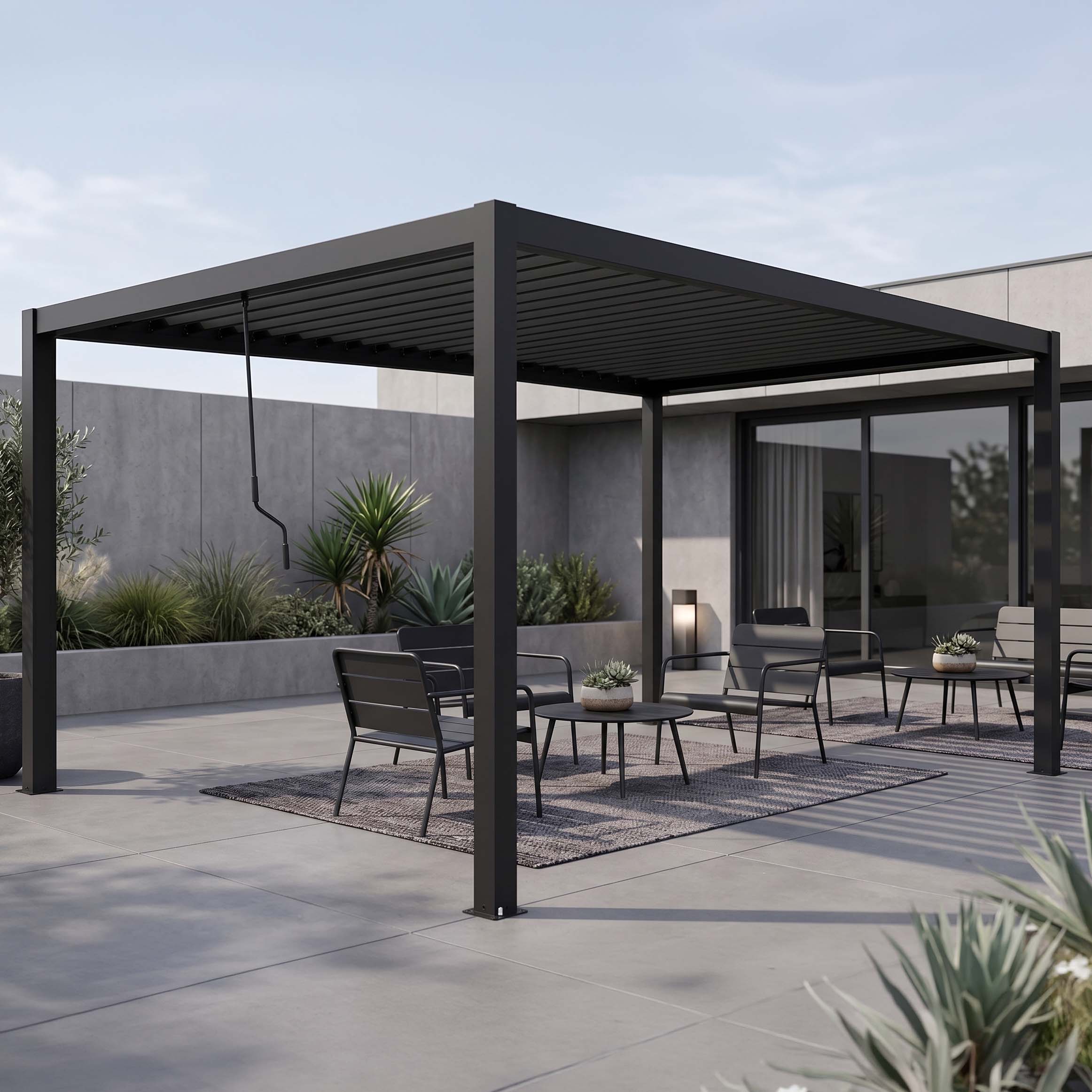Zahradní pergola 4x4 PRIMARY Anthracite - Gutroof