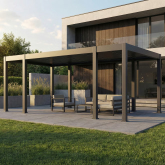 Hliníková pergola Gutroof REFERENCE AUTOMATIC 3,6x6,7 m