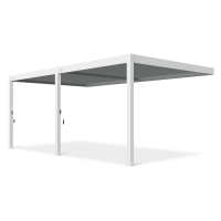 Zahradní pergola DELUXE Wall 3,6x6 White - Gutroof