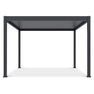 Elektrická terasa pergola DELUXE AUTOMATIC 3,6x4 s LED osvětlením, Antracit - Gutroof