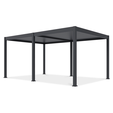 Zahradní pergola DELUXE Automatic + LED 3,6x5,3 Antracit - Gutroof