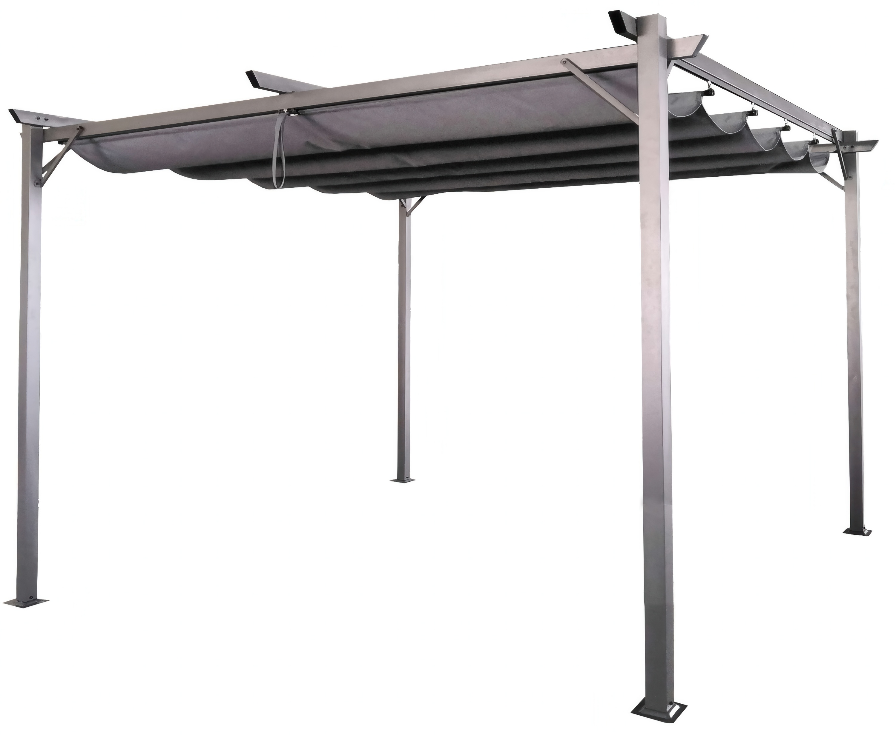 Kovová pergola Hardmaister SPRINT 3x4 m antracit