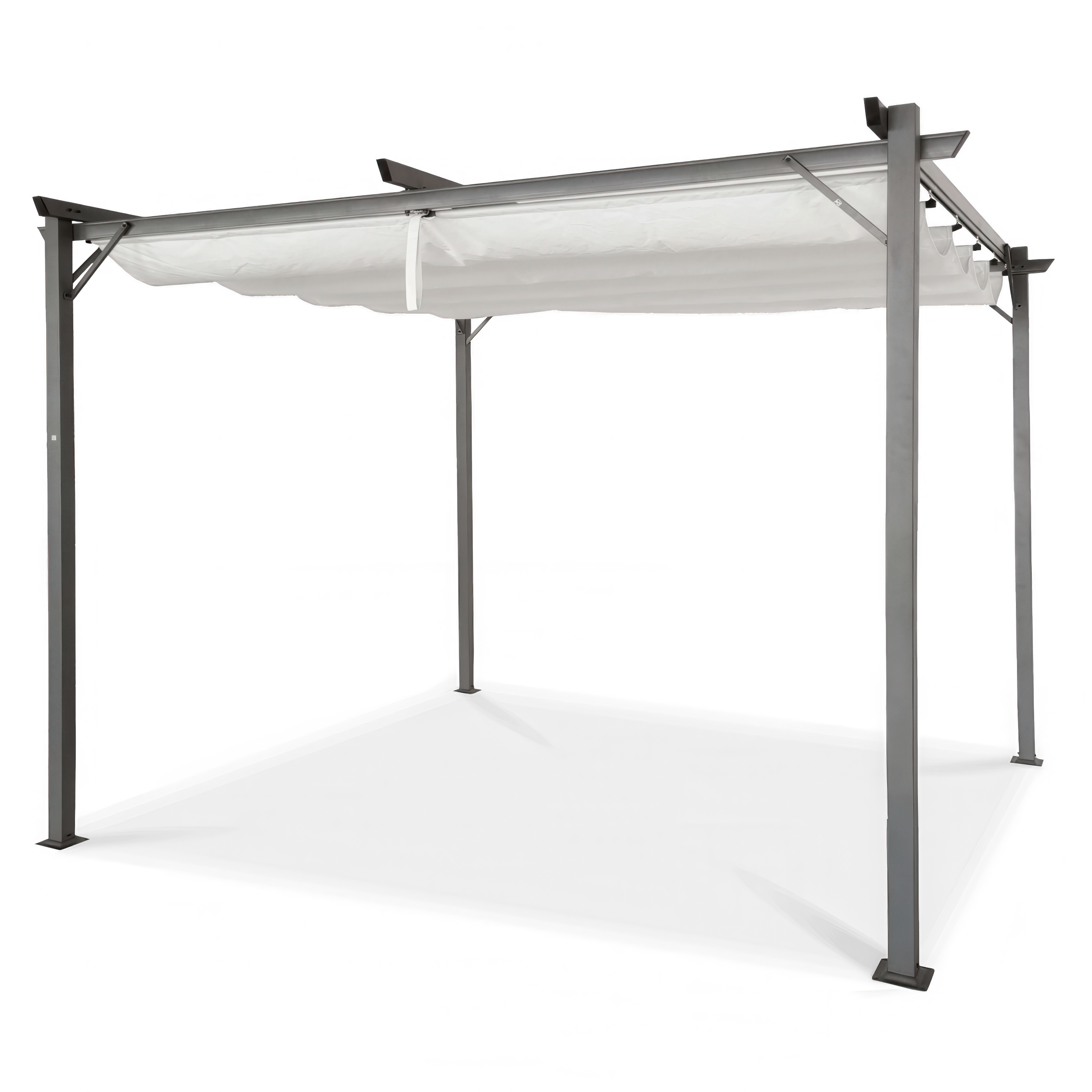 Terasová pergola SPRINT 3x3 antracit/bílá - HARDMAISTER