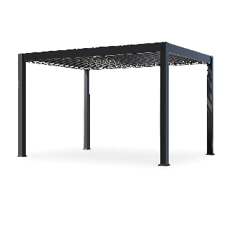 Hliníková pergola Gutroof DELUXE PRO 3x4 m s LED, antracit