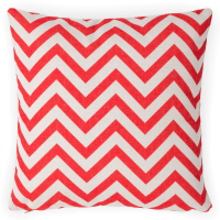 Červený nábytkový polštář ZigZac 45x45 - MoodMe