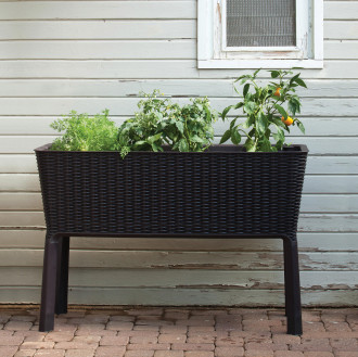 Vyvýšený zahradní květináč EASY GROW 120L antracit - Keter
