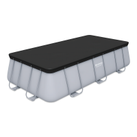 Zakrytí bazénu Flowclear 4,04 m x 2,01 m/4,12 m x 2,01 m z PVC - BESTWAY 58232
