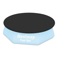 Krycí plachta na bazén Flowclear 2,44 m, kulatá - BESTWAY 58032