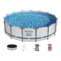 Sada kulatého rámu bazénu Steel Pro Max 4,6 x 1 m - BESTWAY 56488