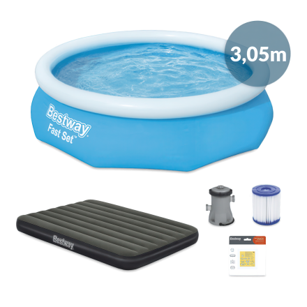 Sada zahradního bazénu Poolside Delight, 5 prvků, 3,05mx76cm - BESTWAY