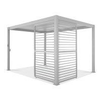 Pergolový panel PREMIUM 4m bílý, nastavitelný - GUTROOF