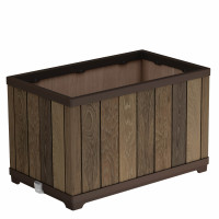 Obdélníkový květináč Deco 45,5 x 76 x 45,5 cm Keter ořech