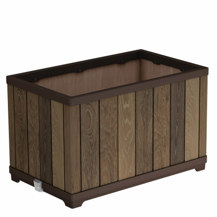 Obdélníkový květináč Deco 45,5 x 76 x 45,5 cm Keter ořech