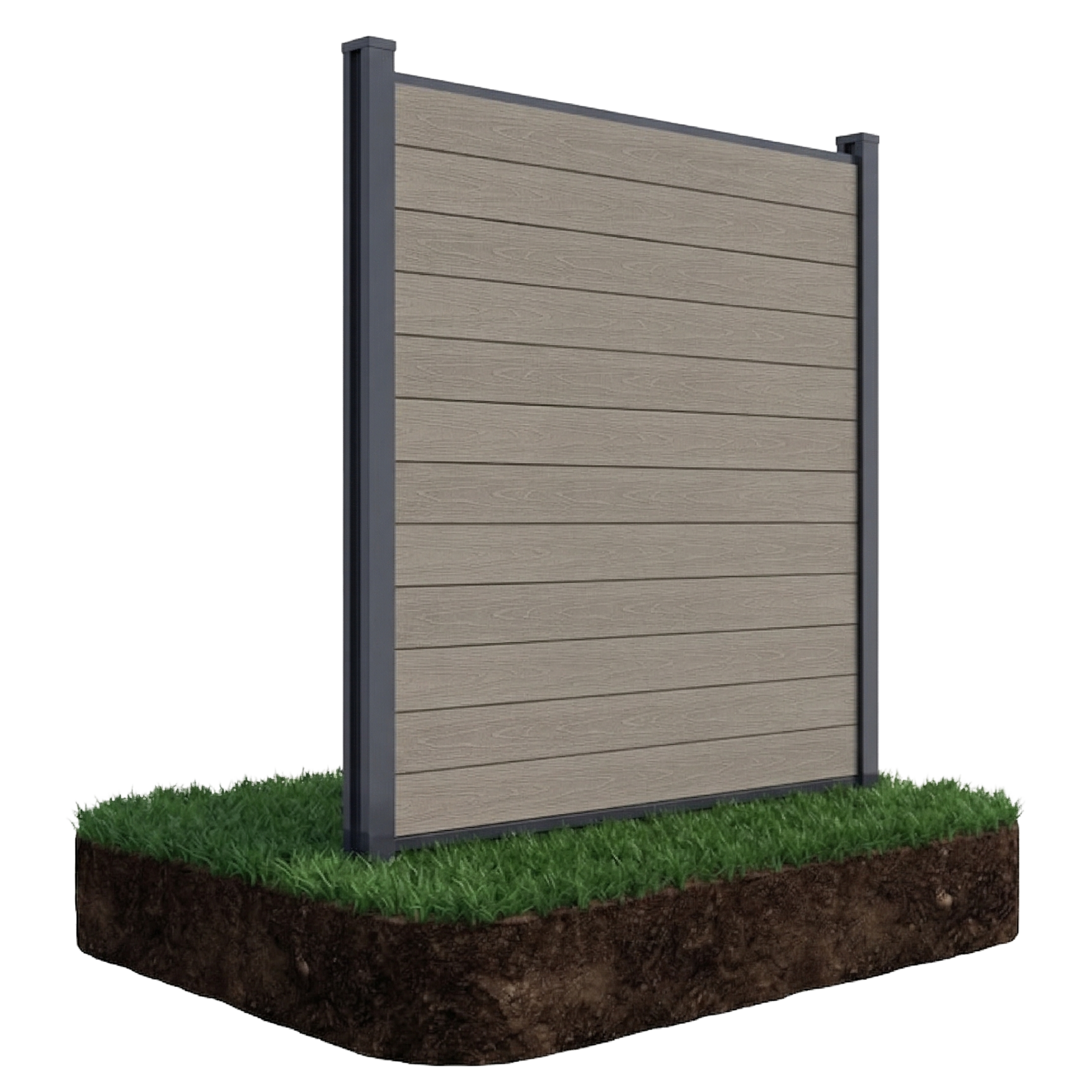 Zahradní plotovka pro měkký podklad 1,8 m URBAN Oak - Gutroof