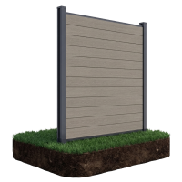 Zahradní plotovka pro měkký podklad 1,8 m URBAN Oak - Gutroof