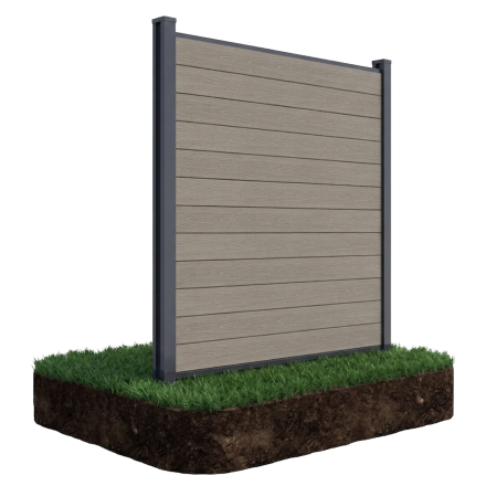 Zahradní plotovka pro měkký podklad 1,8 m URBAN Oak - Gutroof