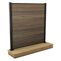 Plotové rozpětí 1,8x1,8 m pro upevnění na betonový podklad Walnut – Keter