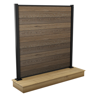 Plotové rozpětí 1,8x1,8 m pro upevnění na betonový podklad Walnut – Keter