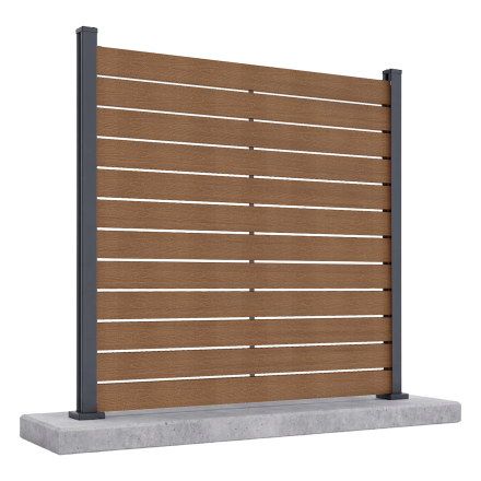 Zahradní panel pro tvrdý podklad 1,8 m NEO Teak - Gutroof