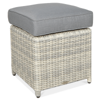 TRIVENTO White Grey pouffe